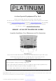 Action Platinum AP-360 Assembly, Installation, Care, Maintenance, And Use Instructions