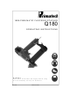 primatech Q180 Operating Instructions Manual