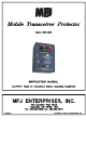 MFJ MFJ-4402 Instruction Manual