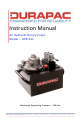 Durapac DPR-223 Instruction Manual