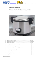 saro JULIUS Operating Instructions Manual
