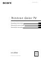 Sony Trinitron KV-EF29 Series Operating Instructions Manual