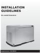 Generac Power Systems GH-410 Installation Manuallines