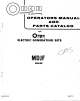Onan MDJF Series Operator's Manual And Parts Catalog