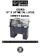 Craftex CX Series Owner's Manual