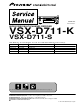 Pioneer VSX-D711-K Service Manual
