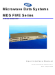 Microwave Data Systems MDS FIVE Series User Interface Manual