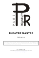 PR Lighting Theatre Master PR-3010 User Manual