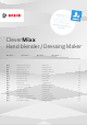 Bosch CleverMixx MSM14 Series Instruction Manual