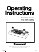 Panasonic AW-RP655N Operating Instructions Manual