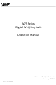 UWE W75 Series Operation Manual