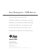 Sun Microsystems Sun Enterprise 220R Setup And Rackmounting Manual