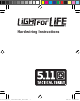 Light for Life 5.11 Tactical Series Hardwiring Instructions
