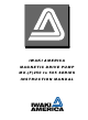 IWAKI AMERICA MW-250 Series Instruction Manual
