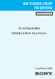 Sony IT-M708 Operation Manual