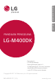 LG LG-M400DK Manual