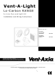 Vent-Axia Vent-A-Light Lo-Carbon Timer Installation And Wiring Instructions