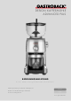 Gastroback Design Coffee Grinder Advanced Plus Operating Instructions Manual