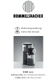 Rommelsbacher EKM 200 Instruction Manual