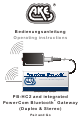 AKE PowerCom Bluetooth Operating Instructions Manual