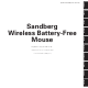 Sandberg Wireless Battery-Free Mouse Manual