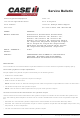 Case HI STEIGER Series Service Bulletin