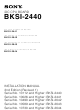 Sony BKSI-2044 Installation Manual