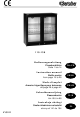 Bartscher Bottle cooler 110.138 Instruction Manual