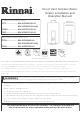 Rinnai RL75i Installation And Operation Manual