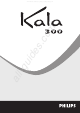 Philips Kala 300 Operation User's Manual