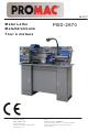 Promac PBD-2870 Operating Instructions Manual