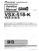 Pioneer VSX-518-K Service Manual