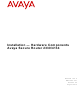 Avaya Secure Router 4134 Hardware Installation