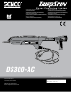 Senco DuraSpin DS300-AC Operating Instructions Manual