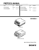 Sony VPH-G70Q Protocol Manual