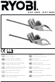 Ryobi EHT 4555 Operating Instructions Manual