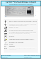 SteriClick Pro Touch Wireless Keyboard Quick Start Manual