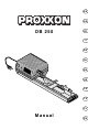 Proxxon DB 250 Manual