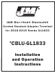 J&M Blue Hub Bluetooth CBLU-GL1833 Installation And Operation Instructions