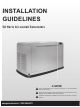 Generac Power Systems 50 Hertz Air-cooled Generators Installation Manuallines