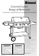 Rinnai 4 burner Gourmet Customer's Operating And Assembly Instructions