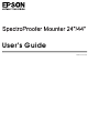 Epson SpectroProofer Mounter 24 User Manual