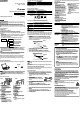 Sony Walkman NWZ-B142 Quick Start Manual
