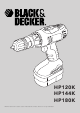 Black & Decker HP120K Manual