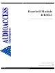 Audioaccess DBM21 Software Programming And Hardware Connecting Manual