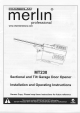 Chamberlain merlin MT23O Installation And Operating Instructions Manual