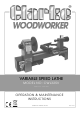 Clarke Woodworker CWL325V Operation & Maintenance Instructions Manual