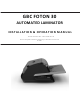 GBC FOTON 30 Automated Laminator Installation & Operation Manual