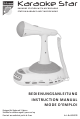 Idena SpielClub Karaoke Star Instruction Manual