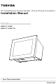 Toshiba BMS-CT1280E Installation Manual